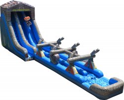 27' Log Mountain with Slip and Slide: with 50' Hose